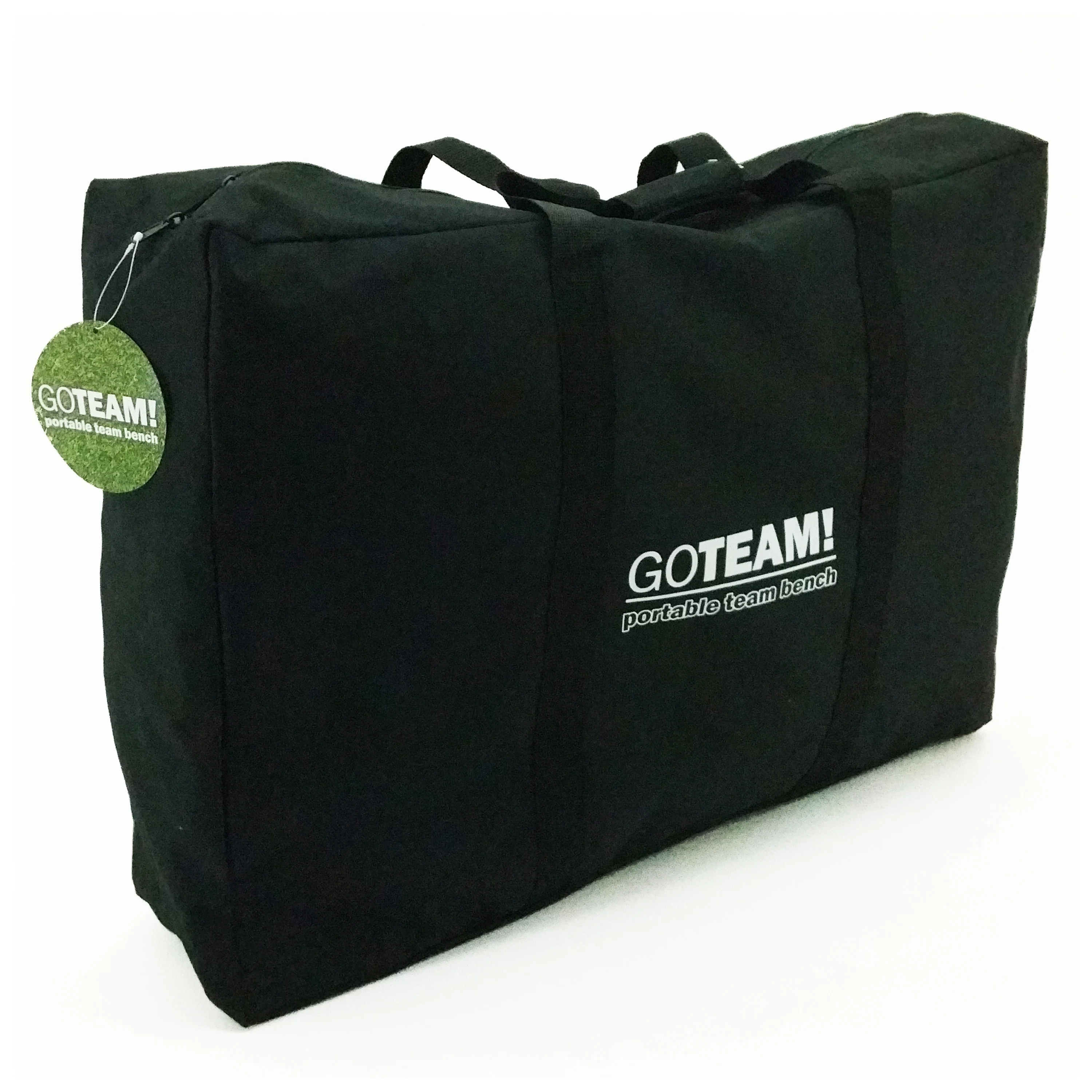 GoTEAM! Pro 8 Seat Portable Folding Team Bench - Black