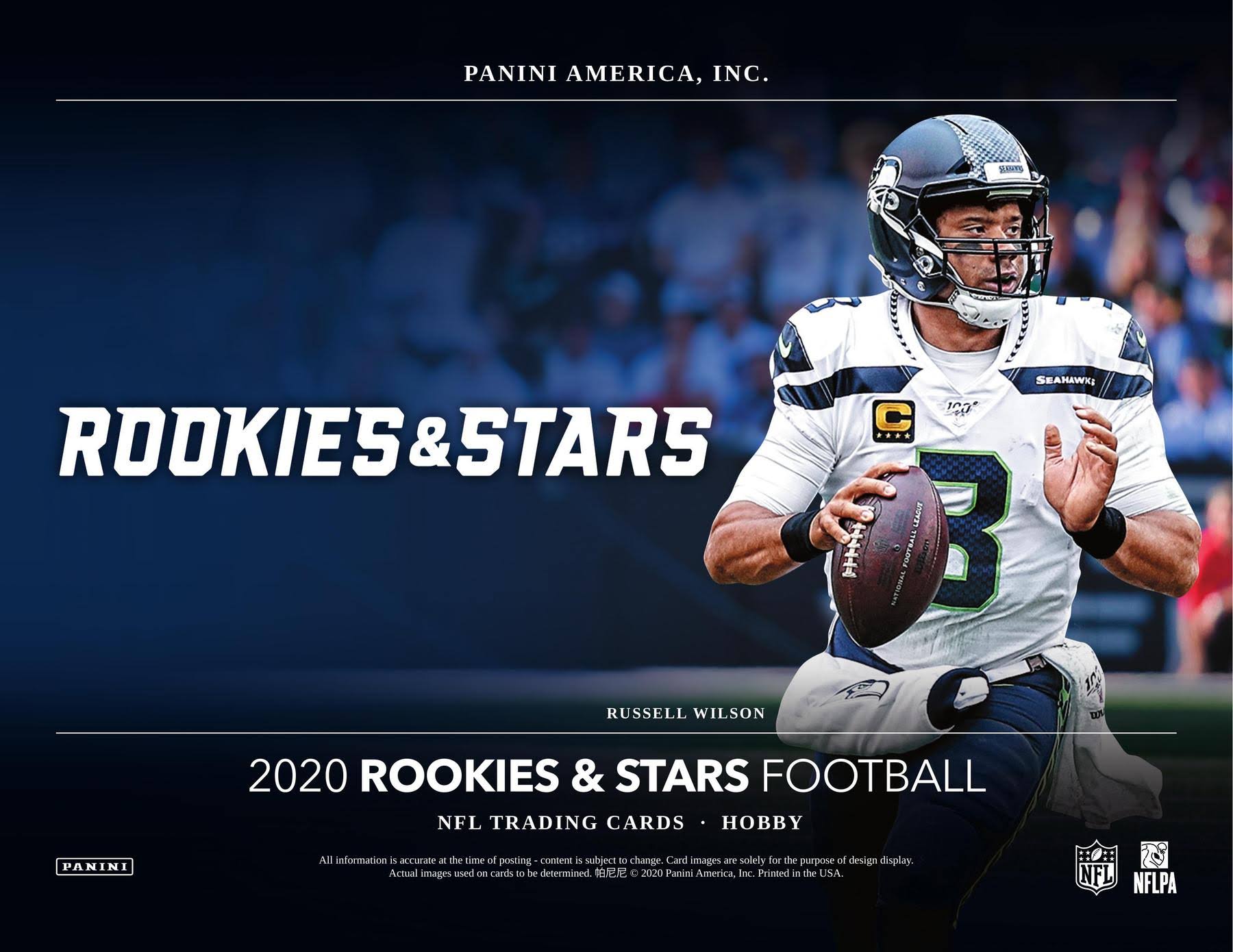 NFL Panini 2020 Rookies u0026 Stars Football Trading Card Hobby Pack