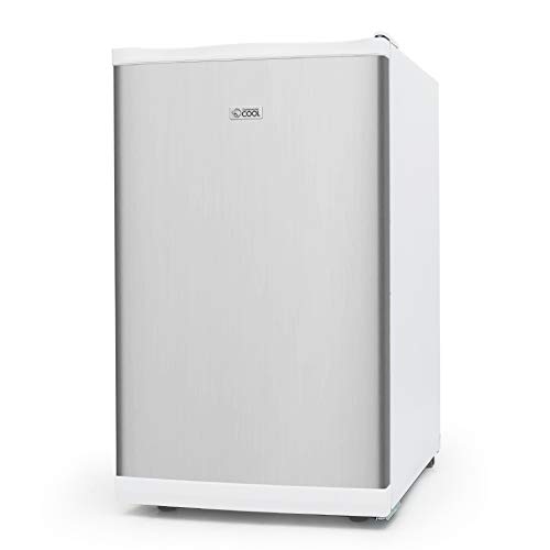 Commercial Cool Upright Freezer, Stand Up Freezer 6 Cu Ft with Reversible Door, Black