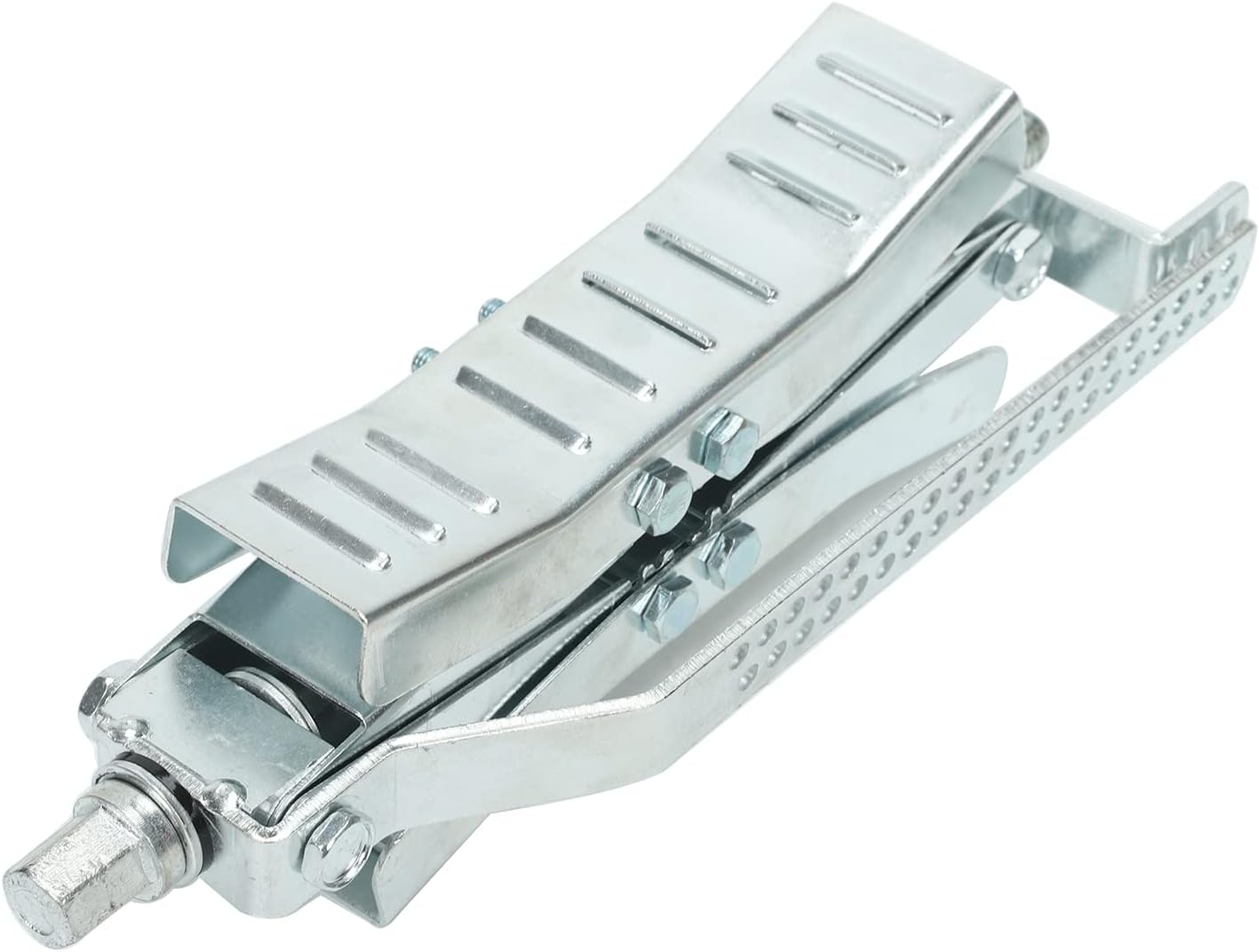 frperce 2 Set Wheel Chock Stabilizer Tire Locking Chock with w/Crank Handle for Trailer Camper RV Jack, Spaced 4-10 Apart
