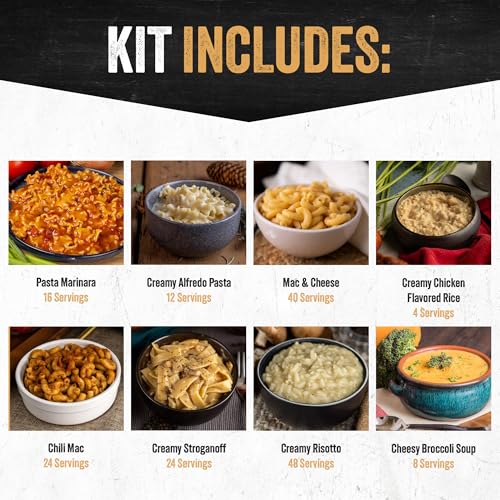 Ready Hour 3-Month Emergency Food Supply (846 Servings), 3-Month Kit, Food Storage Meal Entr&eacute;es, Real Non-Perishable Meals