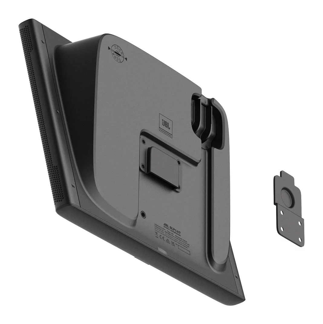 8) JBL SLP14/T-BK Sleek Low-Profile On Wall Mount 4" 70v Commercial Speakers+Amp