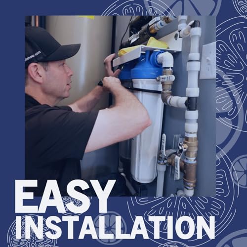 NuvoH2O Manor Duo Whole House Water Softener and Filtration System - Smart Home Appliances