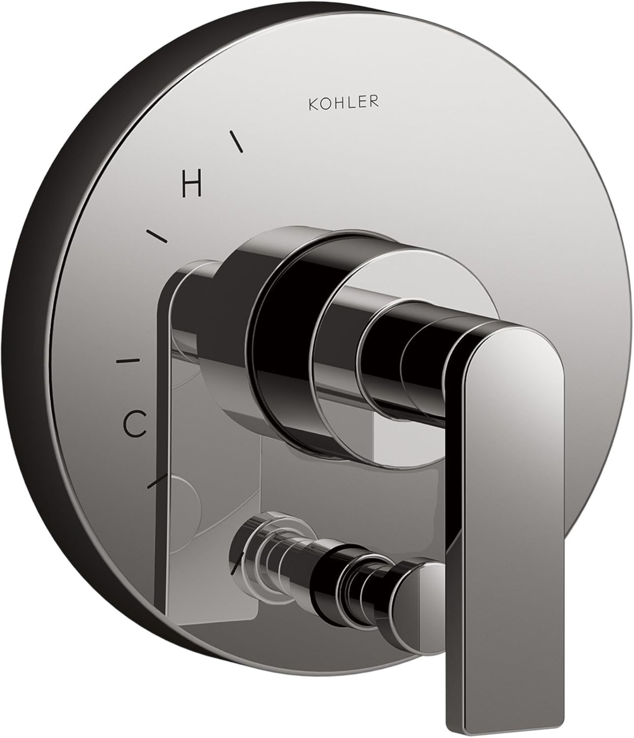 Kohler K-T73117-4-TT Composed Trim with Diverter and Lever Handle for Rite-Temp Pressure Balancing, Valve Not Included, Titanium