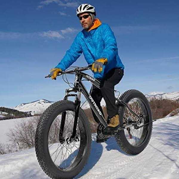 Max4out 26 inch Fat/Normal Tire Mountain Bike, 21 Speed with Dual Front Suspension, Double Disc Brake and High Carbon Steel Frame Anti-Slip Bicycle