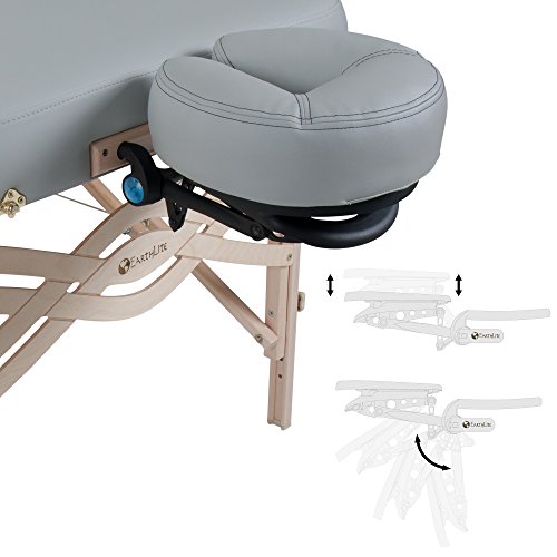 EARTHLITE Premium Portable Massage Table Package SPIRIT - Spa-Level Comfort, Deluxe Cushioning incl. Flex-Rest Face Cradle & Strata Face Pillow