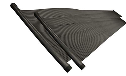 SunHeater Pool Heating System Two 2’ x 20’ Panels – Solar Heater for Inground and Aboveground Made of Durable Polypropylene, Raises Temperature