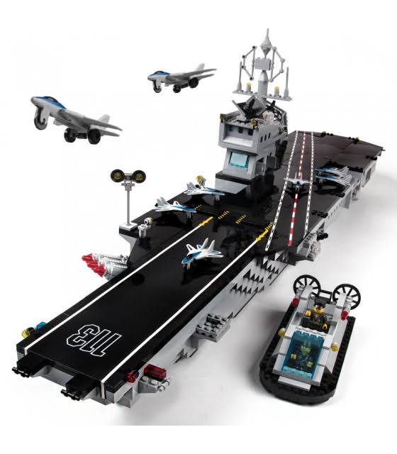 Enlighten 113 Aircraft Carrier Building Blocks Toy Set