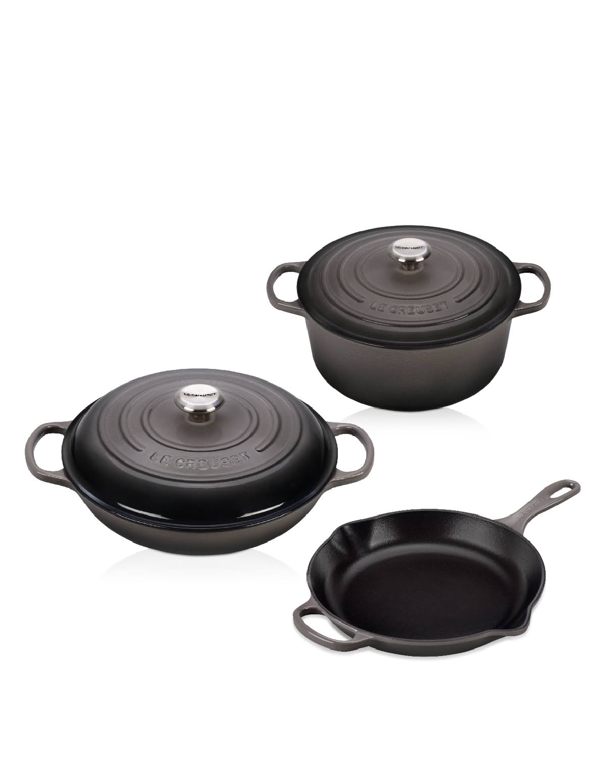Le Creuset 5 Piece Cast Iron Set - Oyster