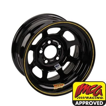 Aero 52 Series 15 x 8 IMCA Certified Wheel, 5 x 4.75, Silver