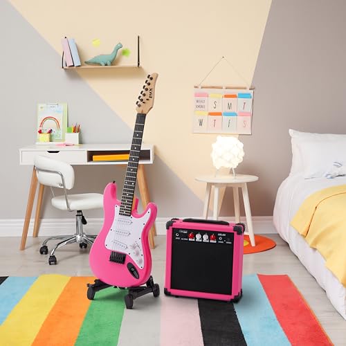 LyxPro 36 Inch Electric Guitar and Kit for Kids with 3/4 Size Beginner’s Guitar, Amp, Six Strings, Two Picks, Shoulder Strap, Digital Clip On Tuner