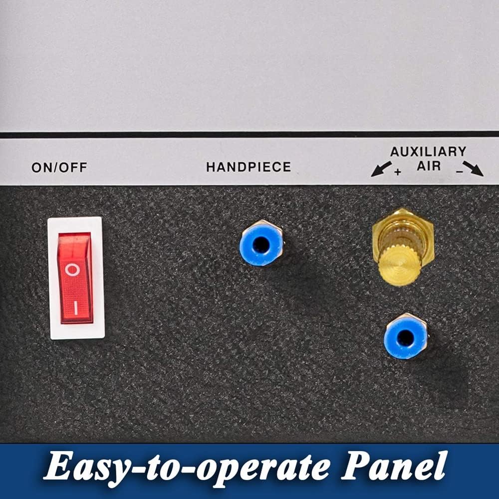 Single-Head Jewelry Pneumatic Engraving Machine 1400 RPM Adjustable Speed Pneumatic Hand Engraving Machines 60Hz 80W Pneumatic Graver Handpiece for