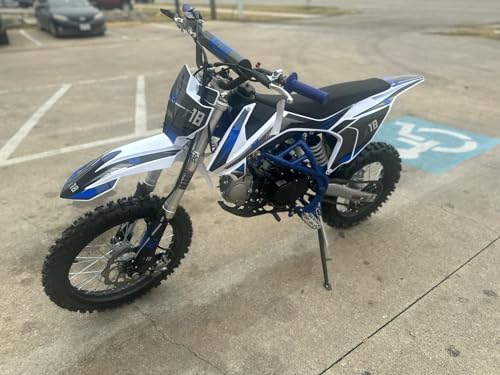 HHH 125cc Dirtbike X18 Dirt Bike DB X18 Racing DB18 Dirtbike 125cc 4 Speed Manual Clutch and Big Size Tires 17/14 inches