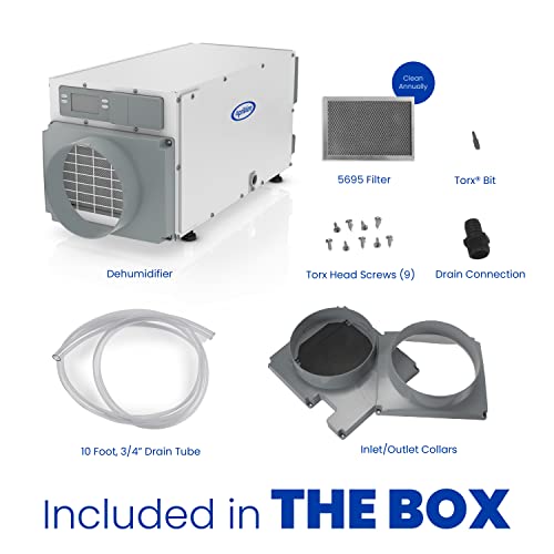AprilAire E070 Pro 70-Pint Crawl Space Dehumidifier with Drain Hose, Commercial-Grade Whole-House Dehumidifier for Crawlspace, Basement