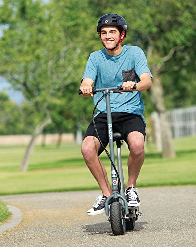 Razor E300S Seated Electric Scooter for Kids Ages 13+ - 9" Pneumatic Tires, Removable Seat, Up to 15 mph and 40 min of Ride Time