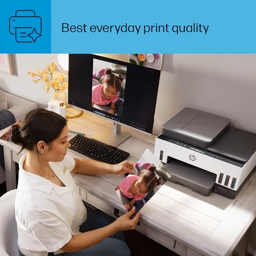 HP Smart -Tank 7301 Wireless All-in-One Cartridge-free Ink Printer, up to 2 years of ink included, mobile print, scan, copy