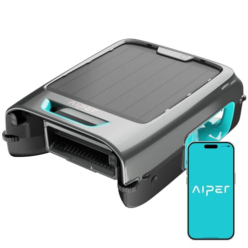 AIPER Surfer S2 Robotic Solar Pool Skimmer with APP Support, 24/7 Cleaning, Dual Charging Modes, Smart Obstacle Avoidance
