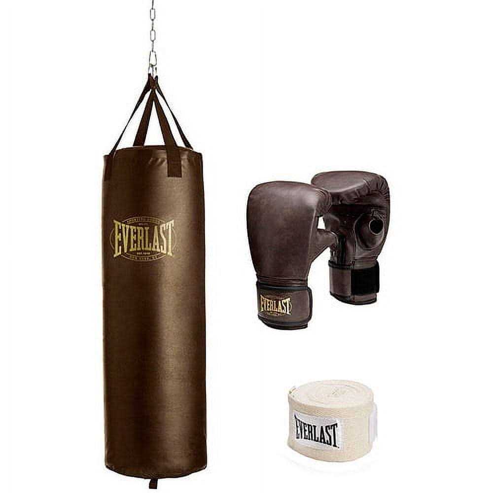 Everlast 100 lb Vintage Heavy Bag Kit - Sports Supplies Online Store