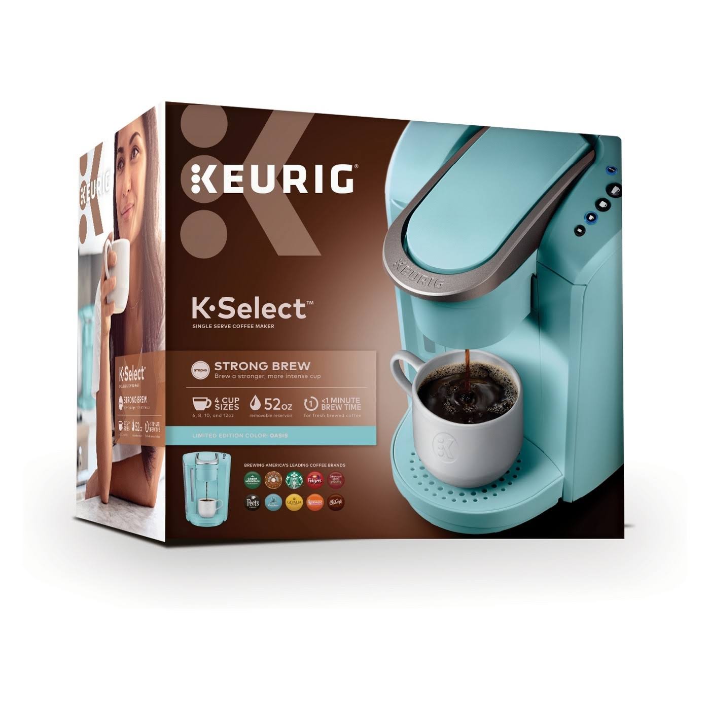 Keurig - K-Select Single-Serve K-Cup Pod Coffee Maker - Oasis