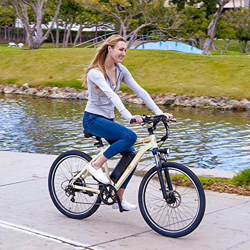 Jasion EB5 Electric Bike for Adults with Peak 500W Brushless Motor, 40Miles 20MPH Commuting Electric Mountain Bike with 360Wh Removable Battery