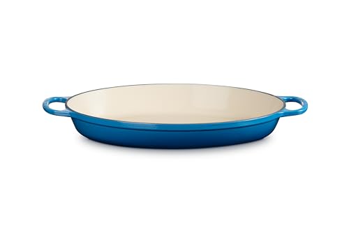 Le Creuset Enameled Cast Iron Signature Oval Baker, 3qt. Sea Salt