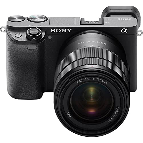 Sony Alpha a6400 Mirrorless Camera: Compact APS-C Interchangeable Lens Digital Camera with Real-Time Eye Auto Focus, 4K Video & Flip Up Touchscreen