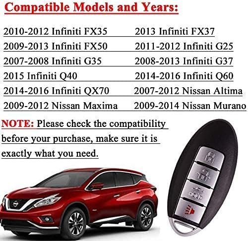 Key Fob Compatible for 2007-2012 Nissan Altima