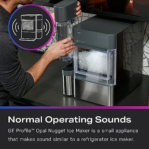 GE Profile Opal 2.0 XL with 1 Gallon Tank, Chewable Crunchable Countertop Nugget Ice Maker, Scoop included, 38 lbs in 24 hours