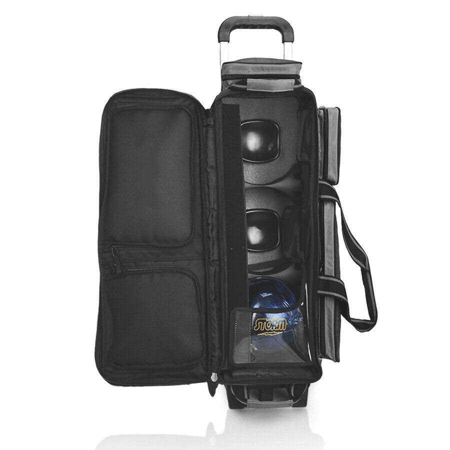 Storm Rolling Thunder 3 Ball Roller Checkered Black/Lime Bowling Bag - Sports Supplies Online Store