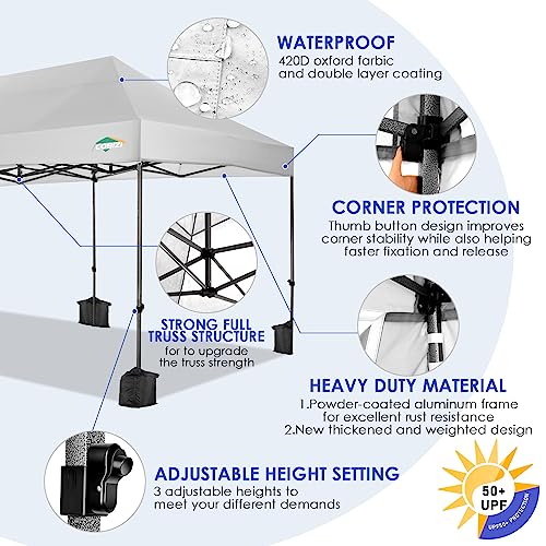 COBIZI 13x26 Pop Up Tent 13x26 Canopy with Sidewalls Heavy Duty Canopy Party Tent for Parties