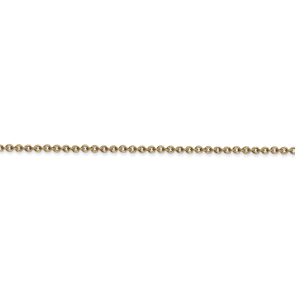 14k Gold 1.6mm Cable Chain Necklace 30 Inch Jewelry Gifts for Women - 5.0 Grams