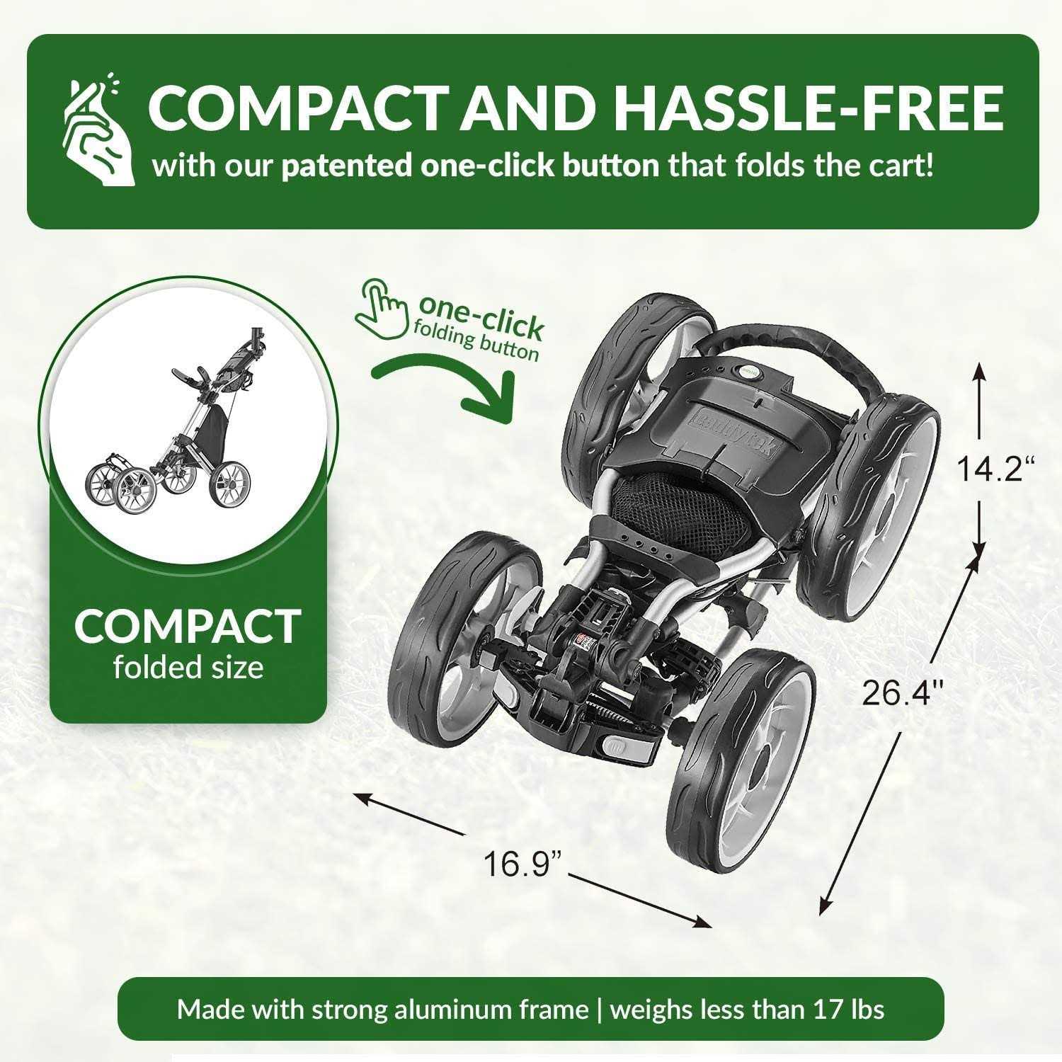Caddytek CaddyCruiser One V8 Golf Push Cart - Sports Supplies Online Store