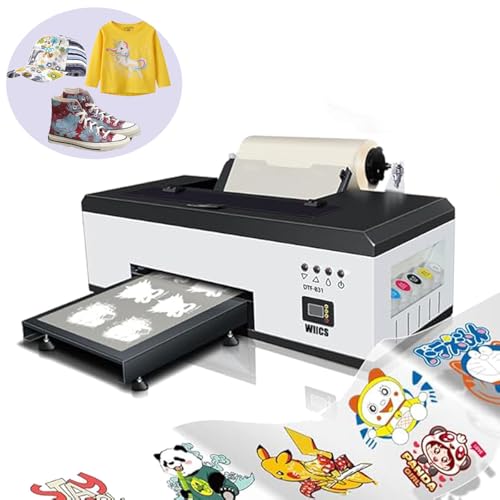DTF Printer A3 R1390 Transfer Printing Machine T-Shirt Direct to Film DTF Transfer Printer Machine with White Ink Circulation and Auto Cleaning