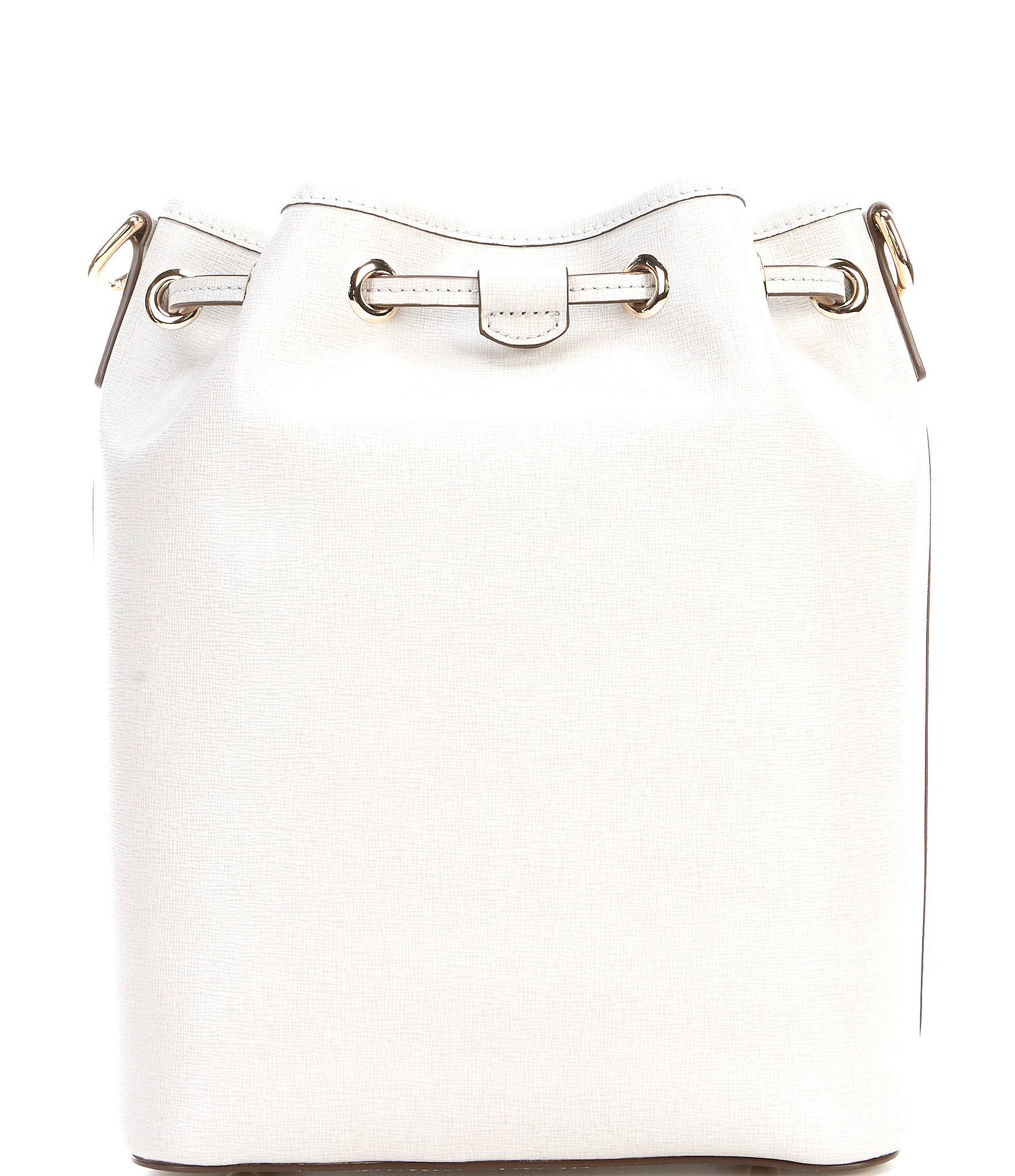 Dooney u0026 Bourke Leather Saffiano Drawstring Bag ,Marine