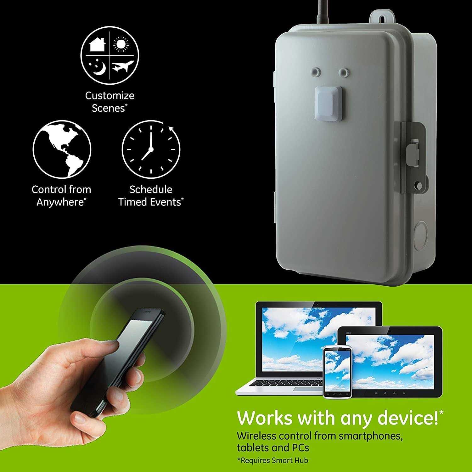 Enbrighten Z-Wave Plus 40-Amp Indoor/Outdoor Metal Box Smart Switch - Shop Hardware Tools Online Store