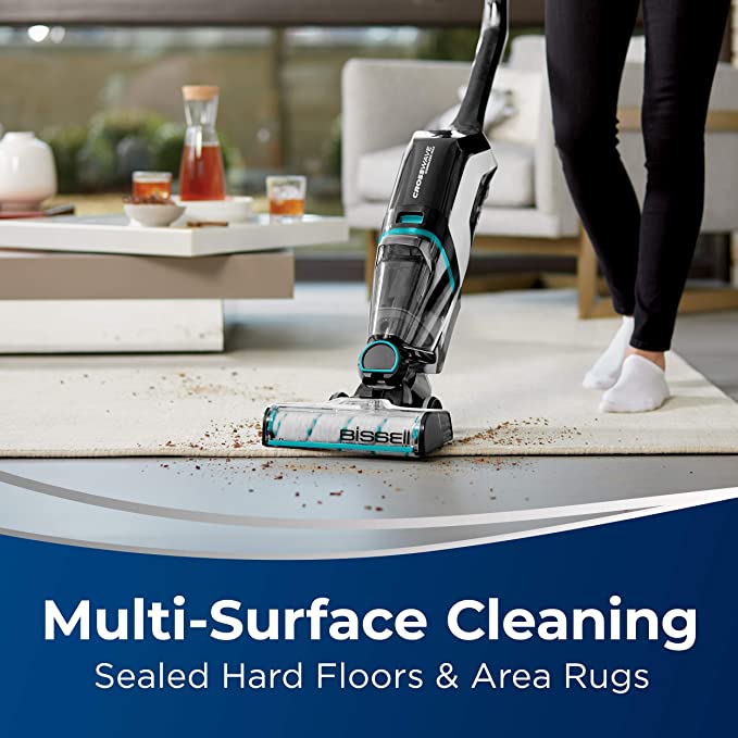 BISSELL, 2554A CrossWave Cordless Max All in One Wet-Dry Vacuum Cleaner and Mop for Hard Floors and Area Rugs