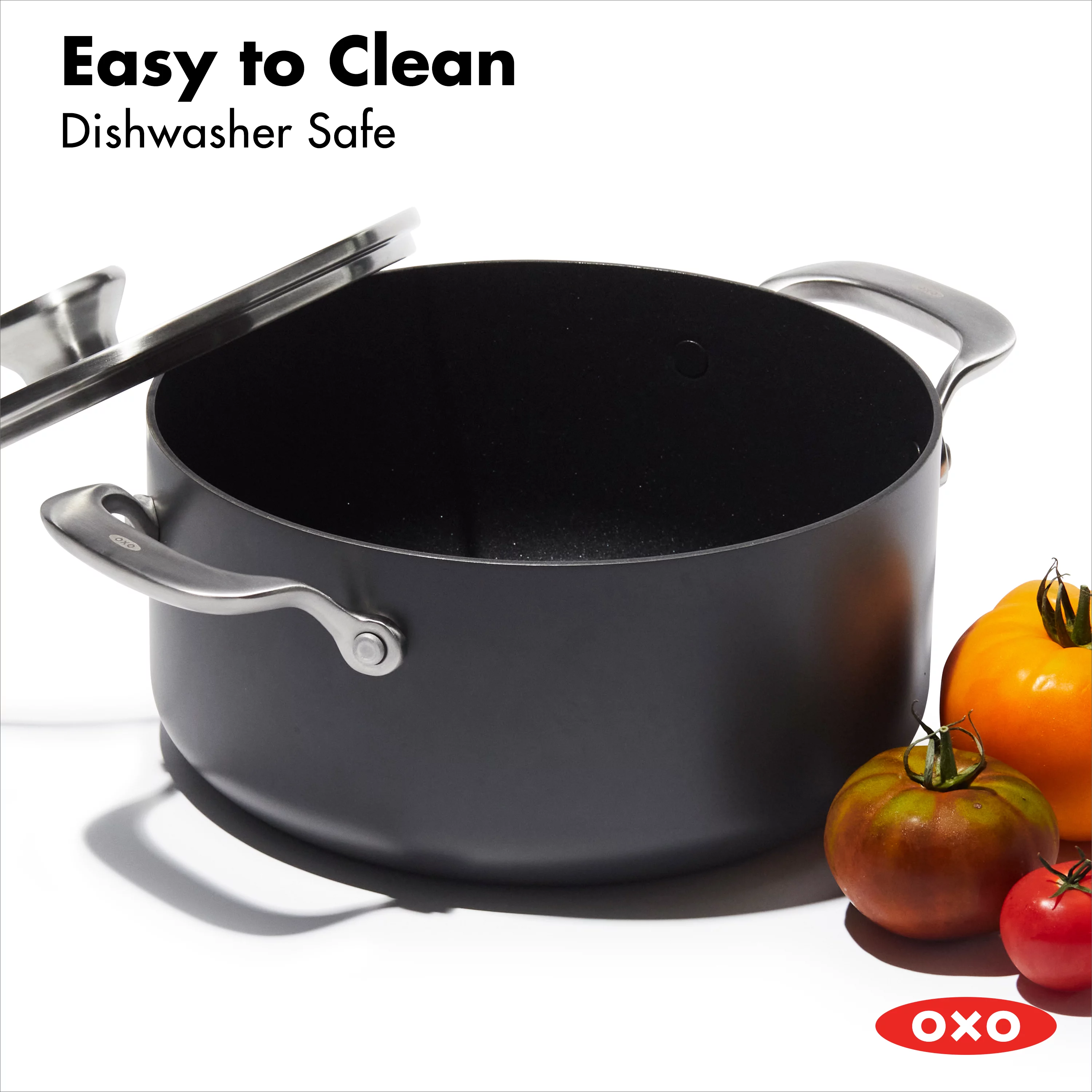 OXO Professional Hard Anodized PFAS-Free Nonstick, 10 Piece Cookware Set, Induction, Black