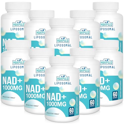 Liposomal NAD+ Supplement 1000 mg | Highest NAD Pontecy | Max Absorption | Pure NAD Supplement | Energy and DNA Repair, Aging Defense