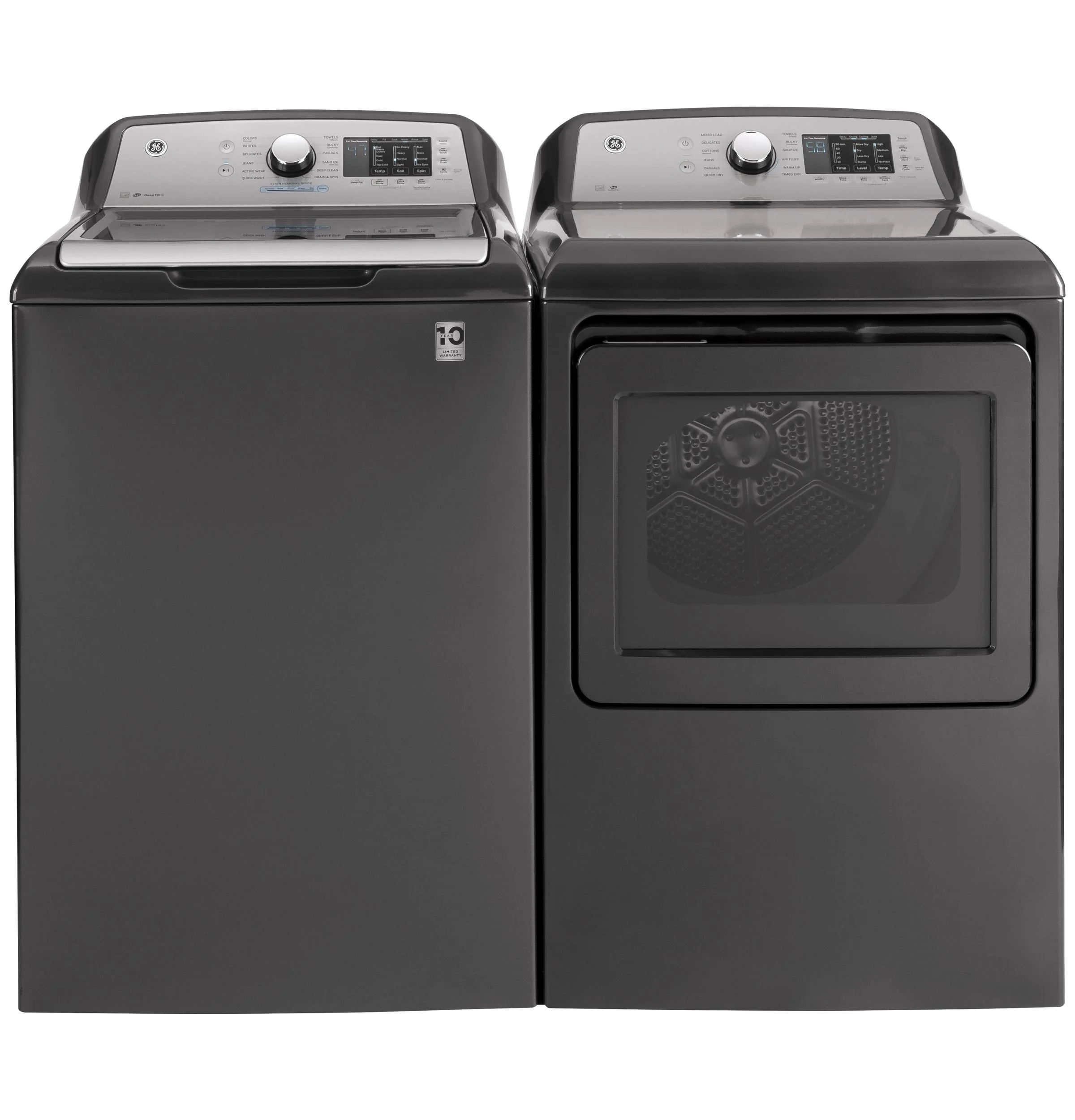 GE APPLIANCES GTD72EBPNDG GE(R) 7.4 cu. ft. Capacity aluminized alloy drum Electric Dryer with Sanitize Cycle and Sensor Dry