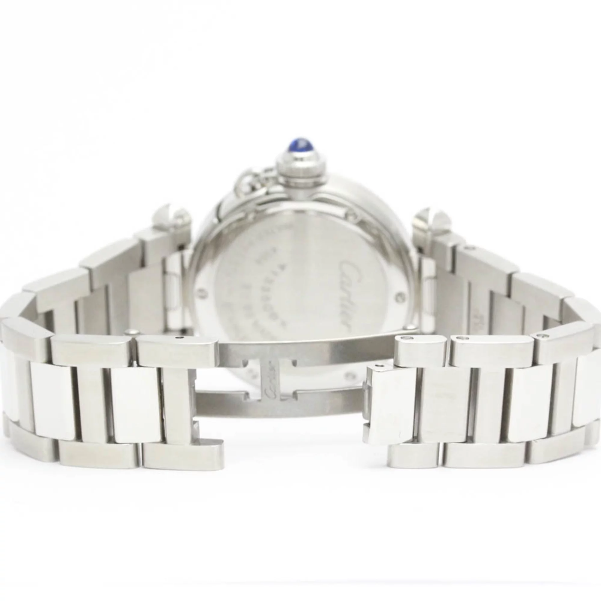 Pre-Owned Polished CARTIER Pasha De Cartier Steel Quartz Ladies watch WSPA002 BF549545 (Good)