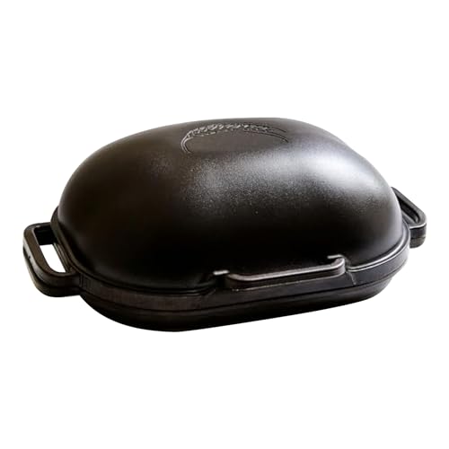 Challenger Bread Pan Cast Iron Loaf Pan with Lid for Homemade Breadmaking Sealed Bread Cloche Inverted Dutch Oven Set for Baking - Made In The USA