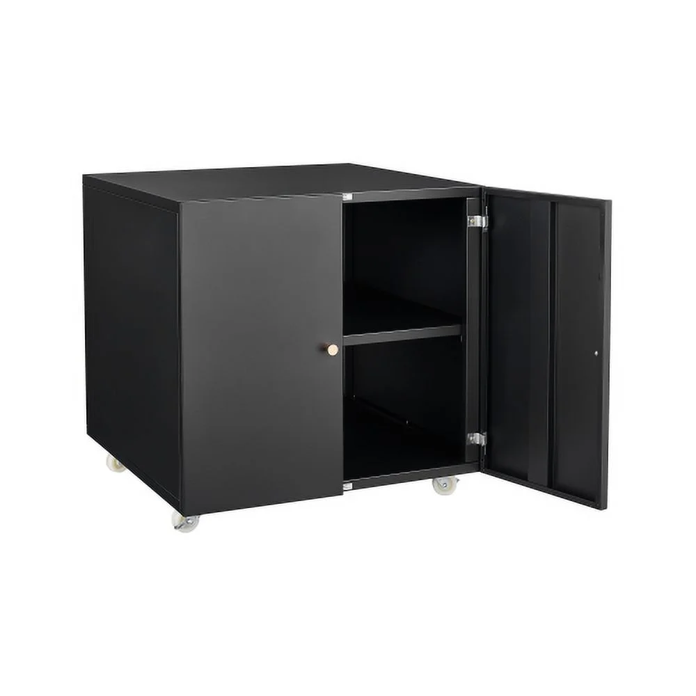 Office furniture Copier Cabinet white 2 door steel copier stand mobile pedestal file Printer Stand