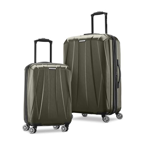 Samsonite Centric 2 Hardside Expandable Luggage with Spinner Wheels, Black, Carry-On 20-Inch