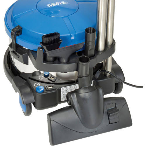 Global Industrial HEPA Canister Vacuum - Stainless Steel - 4 Gallon