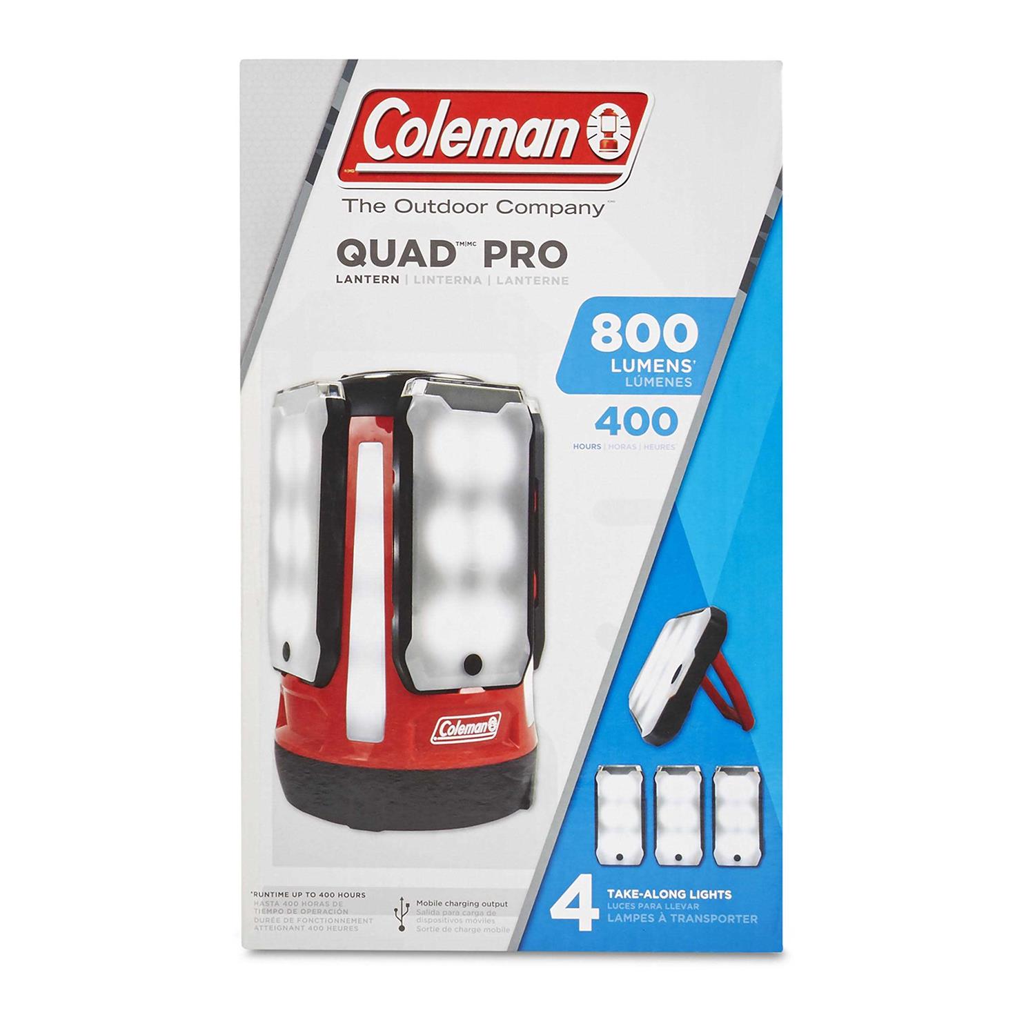Coleman Quad Pro 800L LED Panel Lantern - Sports Supplies Online Store