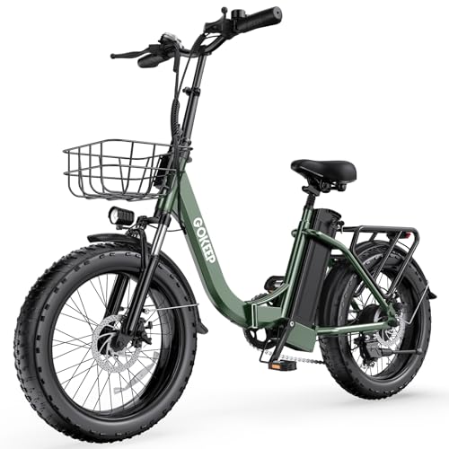 Electric Bike for Adults 20" Fat Tire,750W Motor 52V 13AH Removable Battery Max Range 35 Miles,28MPH
