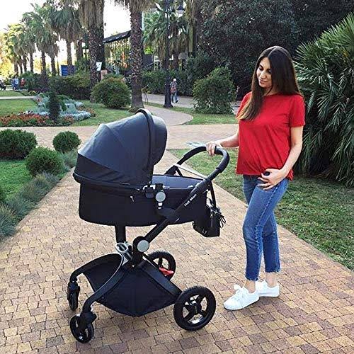 Hot Mom Baby Stroller 2020, Carriage with Bassinet Combo,Black
