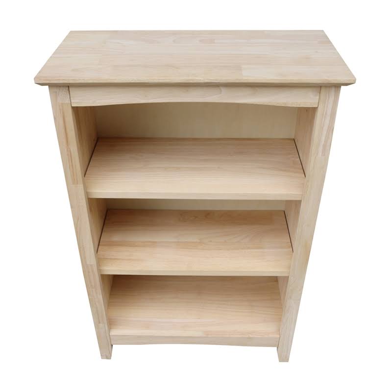 Bowery Hill 36x22 Wood Shaker Bookcase in Natural