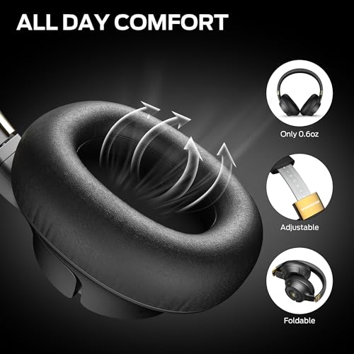 Monster Persona SE ANC Active Noise Cancelling Headphones, Over Ear Bluetooth Headphones Wireless, 60H Playtime, HiFi Stereo Audio, Deep Bass