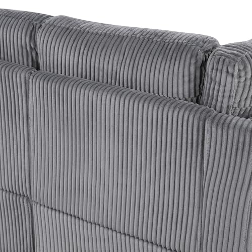L-Shaped Pull Out Sleep Sofabed,Modern Reversible Sleeper Sectional Sofa Chenille Upholstered Button Tufted Decor with Storage Chaise